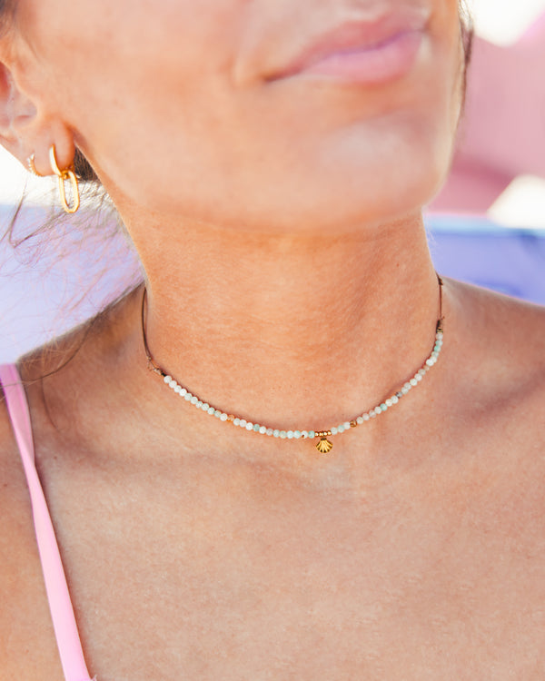 Collar Concha Amazonita